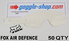 50 qty GOGGLE-SHOP MOTOCROSS TEAR OFFS to fit FOX AIR DEFENCE GOGGLES flippers picture