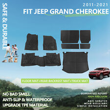 For 2011-2021 Jeep Grand Cherokee Floor Mats Cargo Mat Backrest Mat Trunk Liners picture