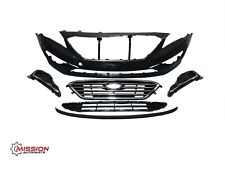 For 2015 2016 2017 Hyundai Sonata Complete Front Bumper Grills Fog Covers 6 PCS picture