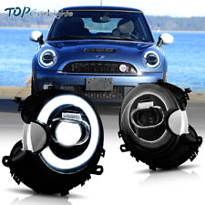 VLAND Full LED Headlights For 2007-2015 Mini Cooper R56 R57 R58 R59 W/Sequential picture