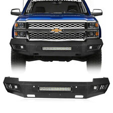 Full-Width Steel Front Bumper w/ LED Light for Chevy Silverado 1500 2014-2015   picture