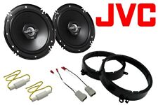 New JVC 300 Watts Max Replacement Speakers w/ Mounting Brackets & Bass Blockers picture