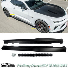 ZL1 Style Side Skirt for 16-22 Chevrolet Camaro SS RS LT Matte Extension Lip US picture