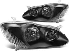Focos Fondo Negro for 2003-2008 Toyota Corolla Headlights Replacement 03-08 Pair picture