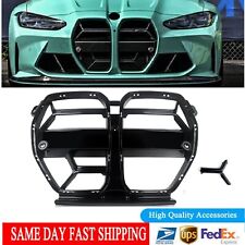 For 2021-2024 BMW M3 G80 M4 G82 G83 CSL Style ABS Gloss Black Front Bumper Grill picture