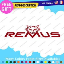 Fits Remus Exhaust Decal Stickers Vinyl Muffler Tip Pipe Tuning Kit Turbo Carbon picture