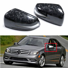 Forged Real Carbon Fiber Mirror Cover Cap For Mercedes Benz W204 W176 W212 AMG picture