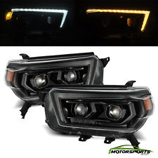 Fit 10-13 Toyota 4Runner PRO-Series Alpha-Black Projector Headlights Pair picture