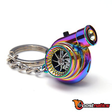 Boostnatics Rechargeable Electric Turbo Keychain Keyring w/ Sounds & LED - Neo picture