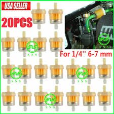 20PCS Motor Inline Gas Oil Fuel Filter Small Engine For 1/4'' Line 6-7mm Hose US picture