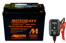 MotoBatt MBTX20UHD 21Ah AGM Battery bundle with NOCO GENIUS1 12/6V 1A Charger picture