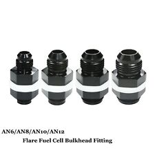 AN12 AN10 AN8 AN6 Flare Fuel Cell Bulkhead Fitting With  Washer Black picture