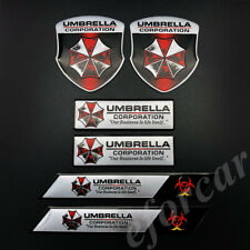 6pcs Resident Evil Umbrella Corporation Car Fender Emblem Badge Decal Stickers picture