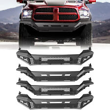 Front Bumper w/2*LED Lights For 2013-2018 Ram 1500 2019-2023 Ram 1500 Classic  picture