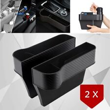 2X Car Seat Gap Catcher Filler Storage Box Pocket Organizer Holder ABS SUV -US picture