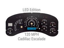 Escalade LED Edition Gauge Face Overlay for 1999-2002 Truck and SUV GM 120 MPH picture