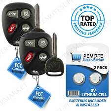 2 Replacement for Chevrolet 2001-2005 Impala Remote Keyless Entry Key Fob Set picture