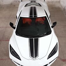 Roof Racing Stripes Overlay Graphic Decal Flat Vinyl Fit For Corvette C8 2020-23 picture