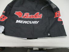 BASS CAT MERCURY OUTBOARD MOTOR HEAD COVER BLACK / RED / WHITE MARINE BOAT picture