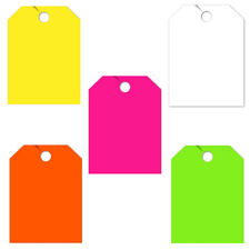 50 Pack Jumbo Car Dealer Blank Mirror Hang Tags You Choose Color picture