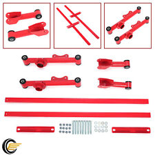 For Mustang 79-04 Rear Upper Lower Tubular Control Arms + Subframe Connector Kit picture