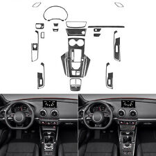 38Pcs Real Carbon Fiber Kits Full Interior Trim For Audi A3 S3 RS3 8V 2013-2019 picture