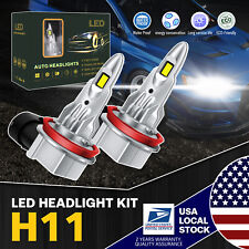 2X 6000K H11 LED Headlight High/low Beam Bulbs 200W For Honda Pilot 2010-2019 picture