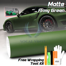 Premium Matte Army Green Vinyl Wrap Sticker Decal Film Bubble Free Air Release picture