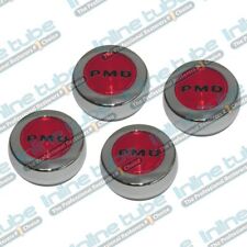1967-70 All Pontiac Red Pmd Rally Wheel Ii Center Of Wheel Cap 4 Pc Set Oem Nosr picture