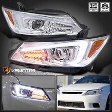 Clear Fits 2011-2013 Scion tC Projector Headlights LED Strip Signal Lamps 11-13 picture