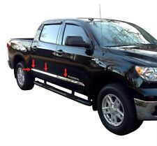 fit:2007-2021 Toyota Tundra Crew Max Cab CrewMax Body Side Molding Trim 8Pc 1.5