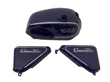 Norton Commando Roadster 750 Fuel Gas Petrol Tank Blue Paint With Panel |Fit For picture