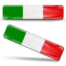 3D Gel Domed Italy Flag Italian Stickers Logo Emblem Badge Decal Car Motorcycle picture