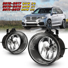 Driving Fog Lights for BMW X1 X3 X4 Assembly Clear Glass Lens Lamps H8 Bulbs Set picture