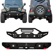 Vijay Front/Rear Bumper for 1997-2006 Wrangler TJ with Winch Seat and Spotlights picture