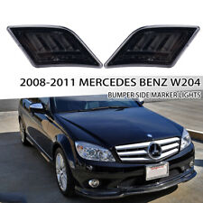 For 2008-2011 Mercedes Benz W204 C-Class LED Smoky Side Marker Lights Lamps picture