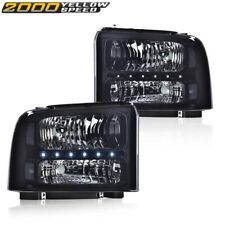 Fit For 2005-2007 Ford F250 F350 F450 F550 Super Duty Headlight Lamp W/LED Strip picture