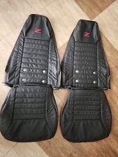 DATSUN 240Z/260Z/280Z Syn Leather Seat Covers Red Stitching and Z logo picture
