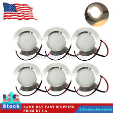 12 volt 3w Interior Fits RV Marine LED Recessed Ceiling Lights Cool White 6pcs picture