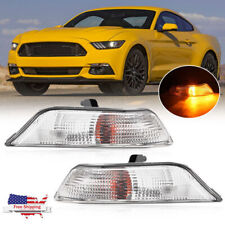 For Ford Mustang 2015-2017 Pair Park Turn Signal Side Marker Light Lamps W/bulbs picture