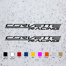 Pair Corvette Racing Decal Vinyl Sticker for Corvette Sport Cars picture