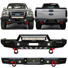 For 1998-2011 Ford Ranger Front or Rear Bumper with D-Rings & LED Lights picture