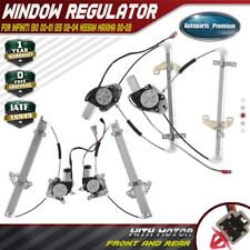 4pcs Window Regulator with Motor for Infiniti I30 I35 Nissan Maxima Front & Rear picture