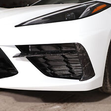 Forged Carbon Fiber Front Fog Lamp Bumper Cover Trim For Corvette C8 2020-2023 picture