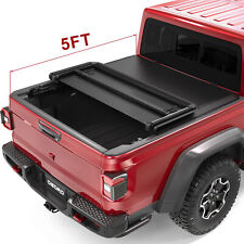 OEDRO 5FT Soft Tri-Fold Tonneau Cover For 2020-2024 Jeep Gladiator JT Truck Bed picture
