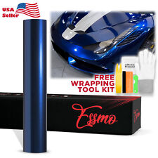 ESSMO PET Super Gloss Metallic Shadow Blue Vehicle Vinyl Wrap Decal Like Paint picture