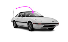 Fits: 1984-1985 Mazda RX7 2 Door Coupe (Black Band) Front Windshield Glass picture