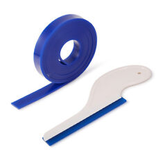 Side Swiper Squeegee + Soft  Blue Rubber Edge 300cm Length Window Tint Wraps Car picture