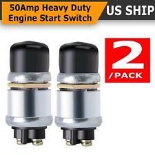 2 Pack 50A 12V Waterproof Car Boat Switch Horn Engine Push Buttons Start Starter picture