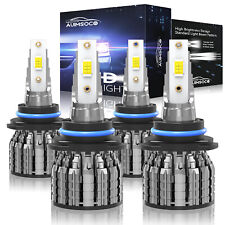 For 2001-2003 Acura MDX Combo LED Headlight Kit High/Low Beam 4x White Bulbs picture